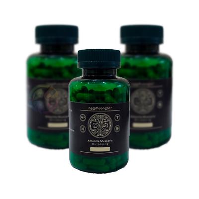 Amanita Muscaria ალკოჰოლური დამოკიდებულების კაფსულები